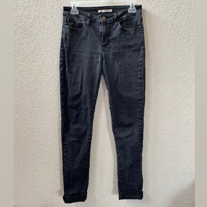 Levi's Black 711 Skinny Jeans Size 29